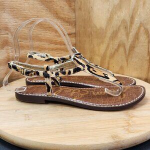 Sam Edelman GiGi Womens Animal Print Thong Sandals Size 7